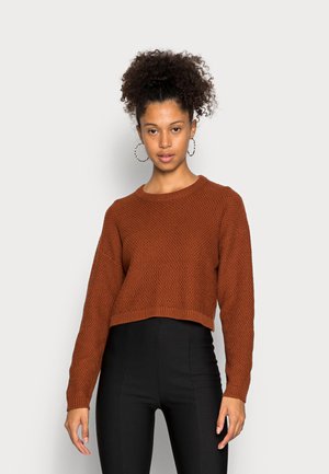 CREWNECK JUMPER - Jumper - brown