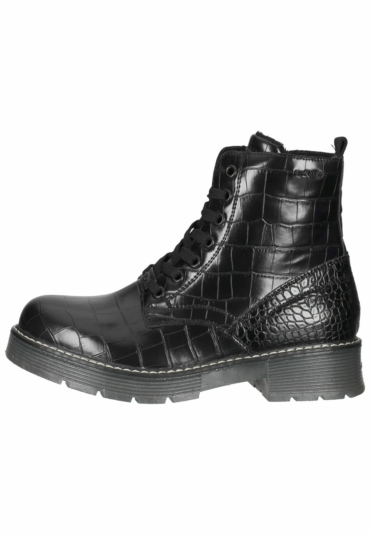 TOM TAILOR Stivaletti stringati - black/nero - Zalando.it