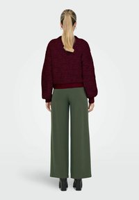 JDY EIRA LIFE ONECK - Cardigan - cabernet