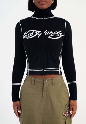 Ed Hardy LIFE BEFORE - Strickjacke - black