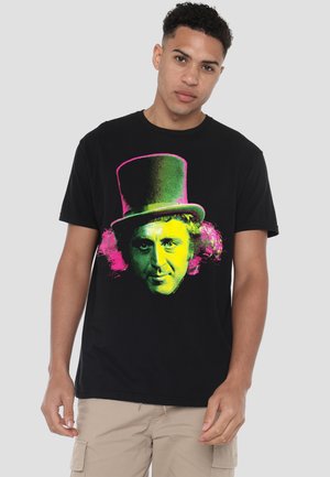 Cotton Soul, WILLY WONKA AND THE CHOCOLATE FACTORY/WILLY WONKA FACE - T-Shirt print - black