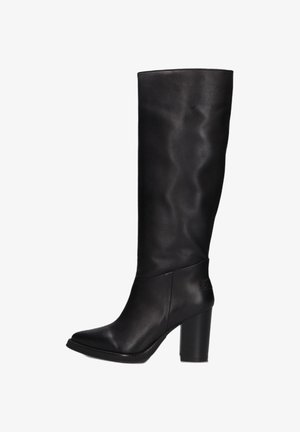 Shabbies Amsterdam, SHABBIES DAMES HOGE LAARZEN GRUNCH TUBE. - Laarzen met hoge hak - black leather