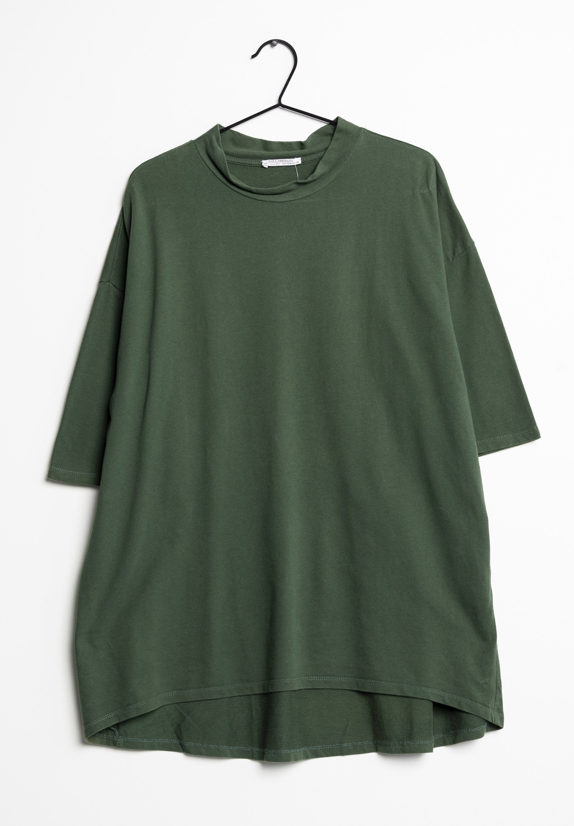Zara Basic T-shirt - green - (Pre-owned) - Zalando