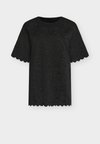 RWFIONA SS OVERSIZE LACE T-SHIRT - Топ - black