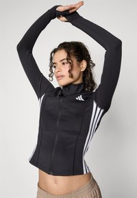 adidas Performance Μπουφάν προπόνησης - black/white