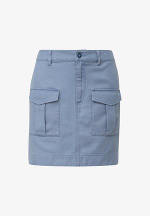 s.Oliver, AUFGESETZTEN TASCHEN - Minirock - blassblau