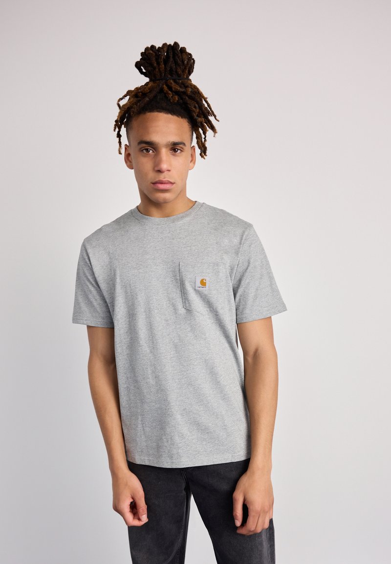 Carhartt WIP - POCKET - T-paita - grey heather, Suurenna