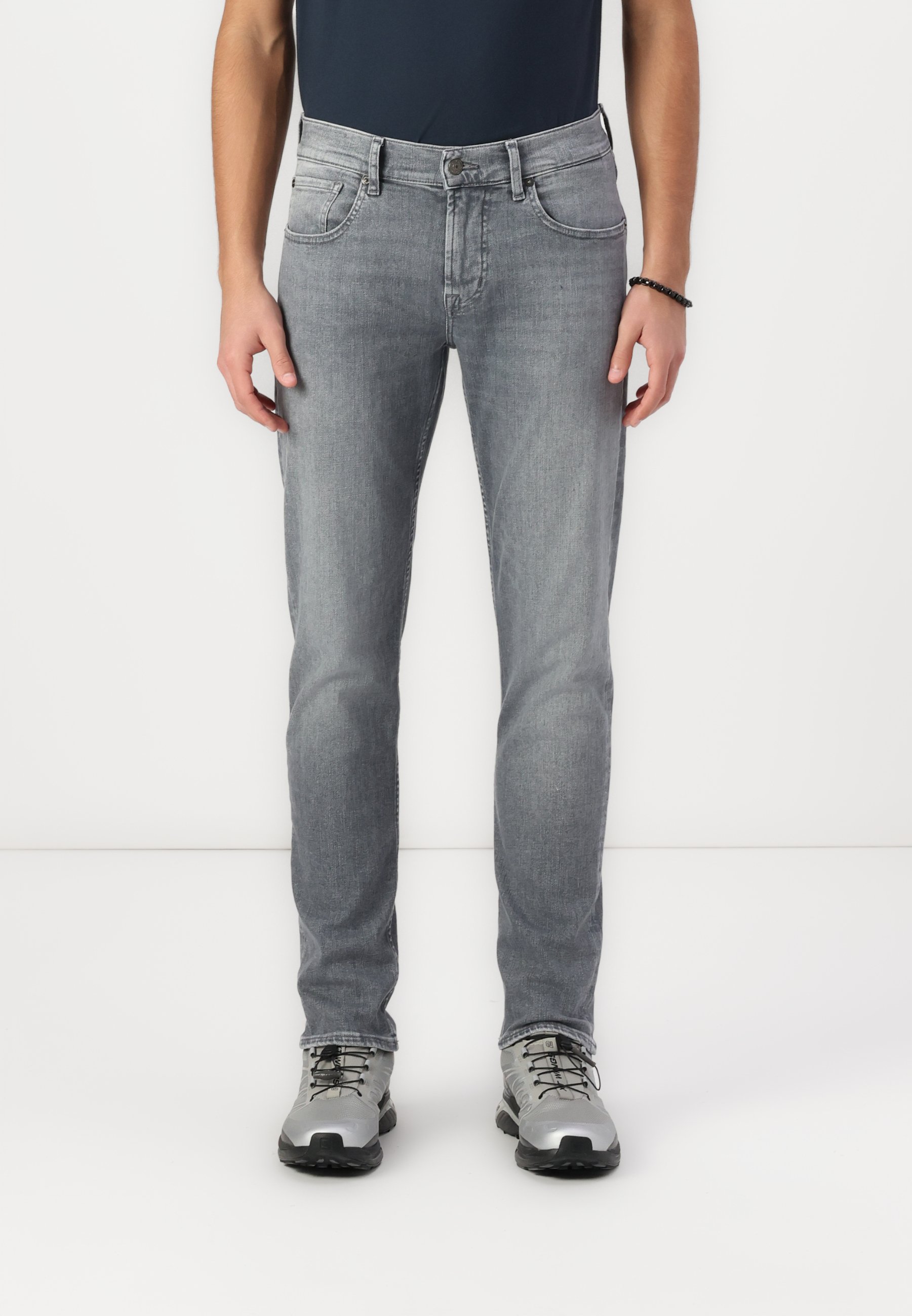 7 for all mankind SLIMMY STRETCH TEK TIMELESS - Jeans Tapered Fit - dark blue/donkerblauw