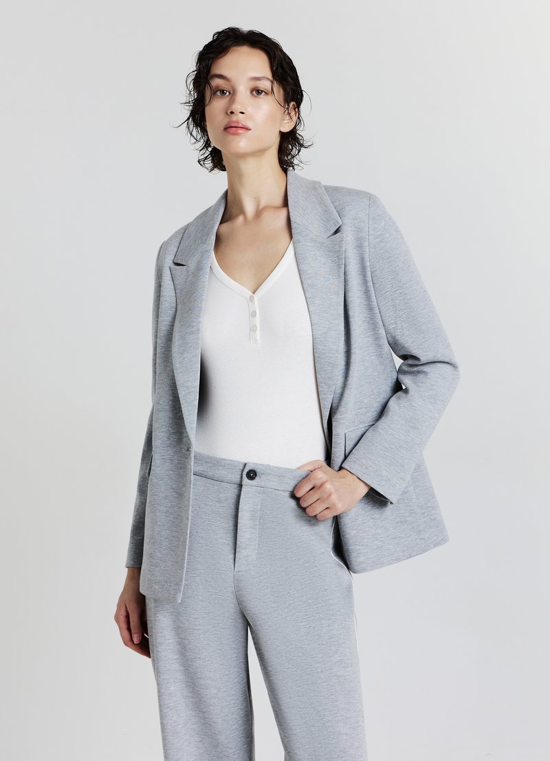 Calliope MONOPETTO UNITA - Blazer - grigio medio melange