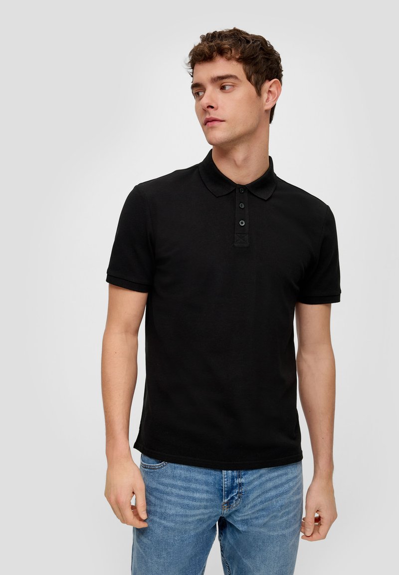 QS IM BASIC-STIL - Polo shirt - schwarz/black - Zalando