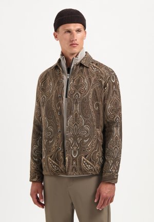 NO EXCESS PATTERNED JACQUARD - Lichte jas - brown