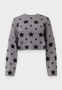 Ausgewählt, charcoal gray pattern:black stars