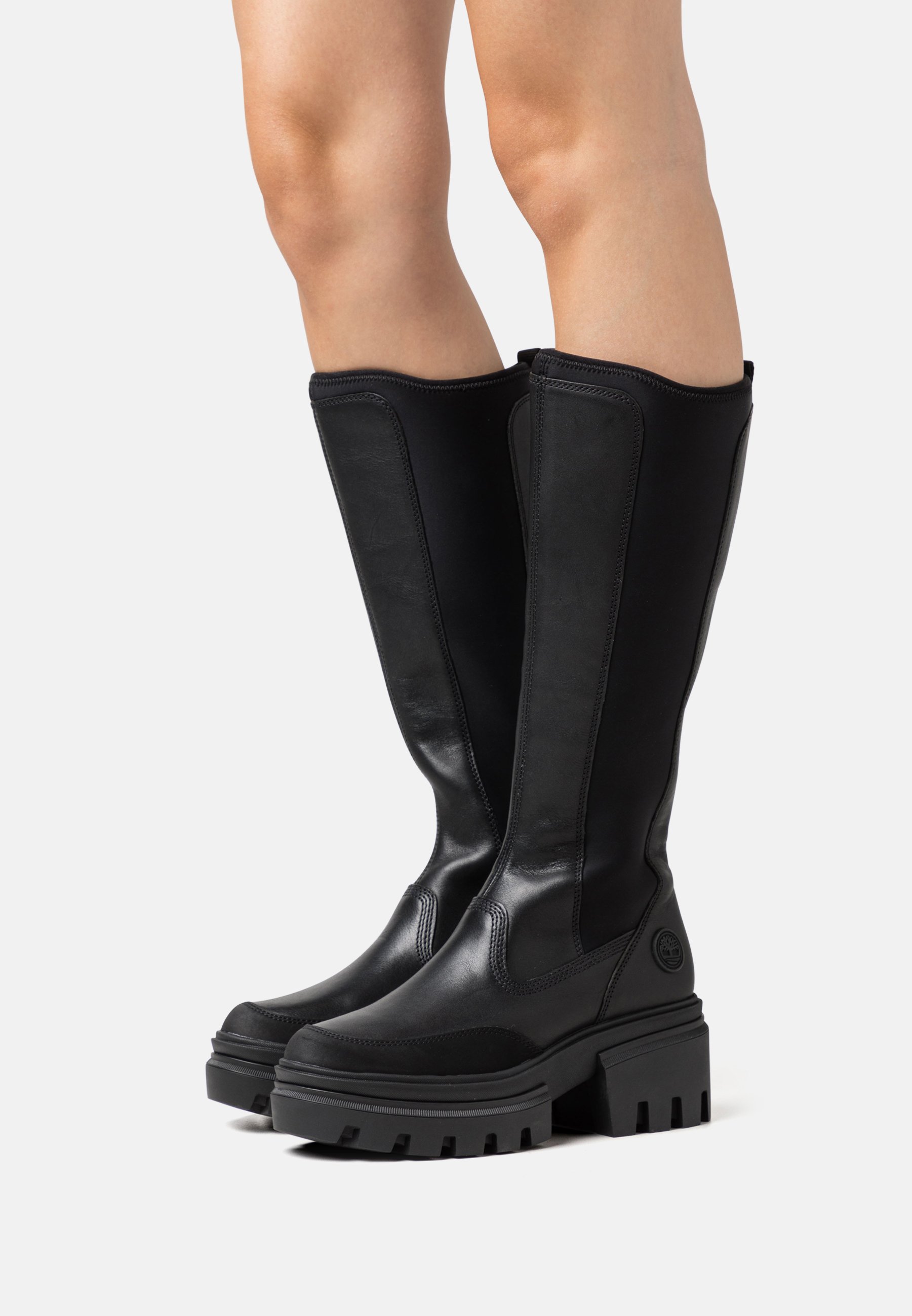 Timberland EVERLEIGH TALL - Platform boots - black - Zalando.ie