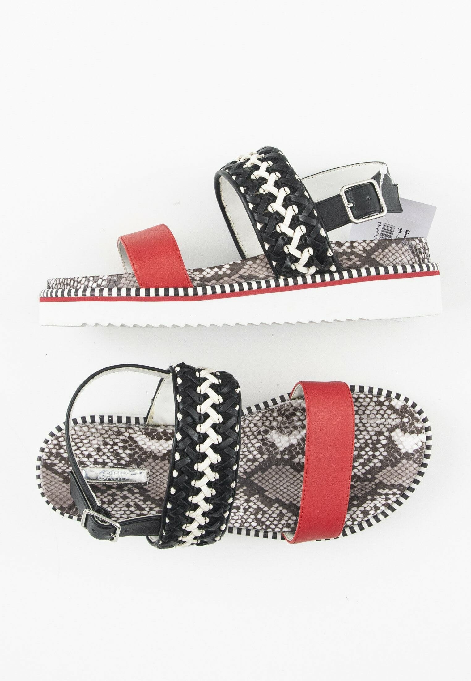 Gaudi Sandalen met sleehak - red/rood - (Pre-owned) - Zalando.nl