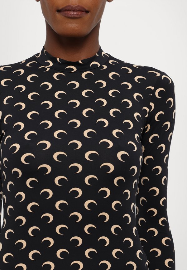 MOON PRINTED SECOND SKIN HIGH NECK  - Long sleeved top - inverse tan2