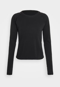 MOMENTUM SEAMLESS LENGTH - Long sleeved top - black