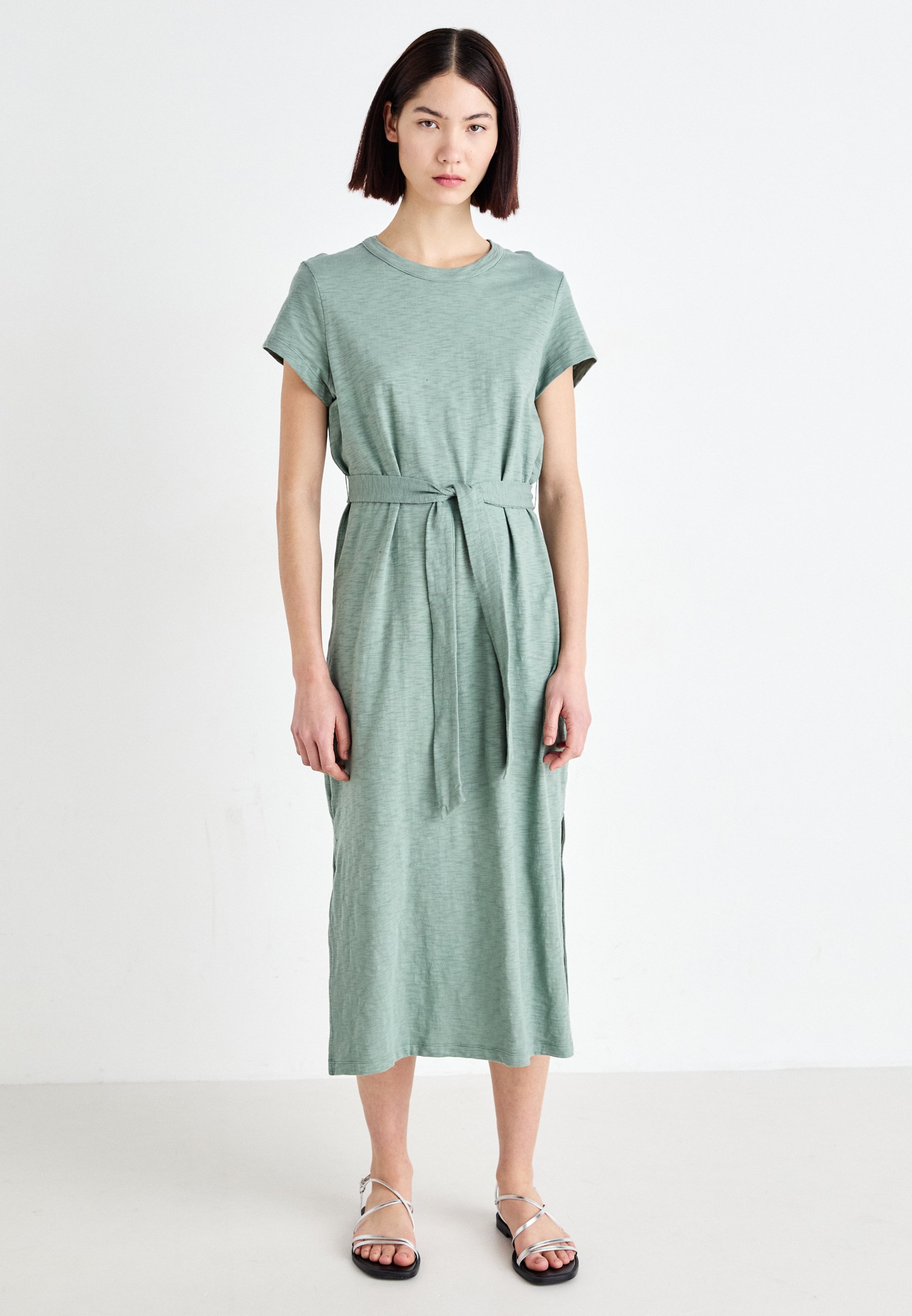 GAP BELTED MIDI TEE DRESS - Jersey dress - gasoline green/green - Zalando.co.uk GAP BELTED MIDI TEE DRESS - Jersey dress - gasoline green/green - Zalando.co.uk