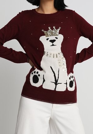 Pullover - dark red