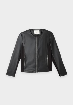 ONLY Carmakoma, CARBITTEN JACKET - Μπουφάν από συνθετικό δέρμα - black
