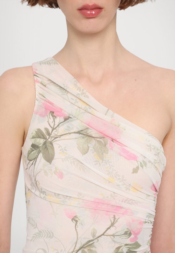 ROSE DRAPED ONE SHOULDER ANKLE GOWN - Occasion wear2