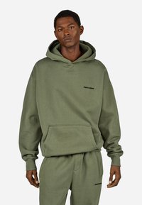 Pegador LOGO  - Felpa con cappuccio - washed faded olive black