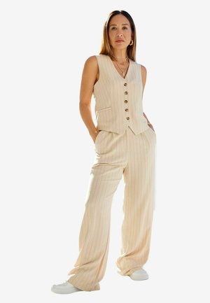 STRIPE   - REGULAR FIT - Weste - natural