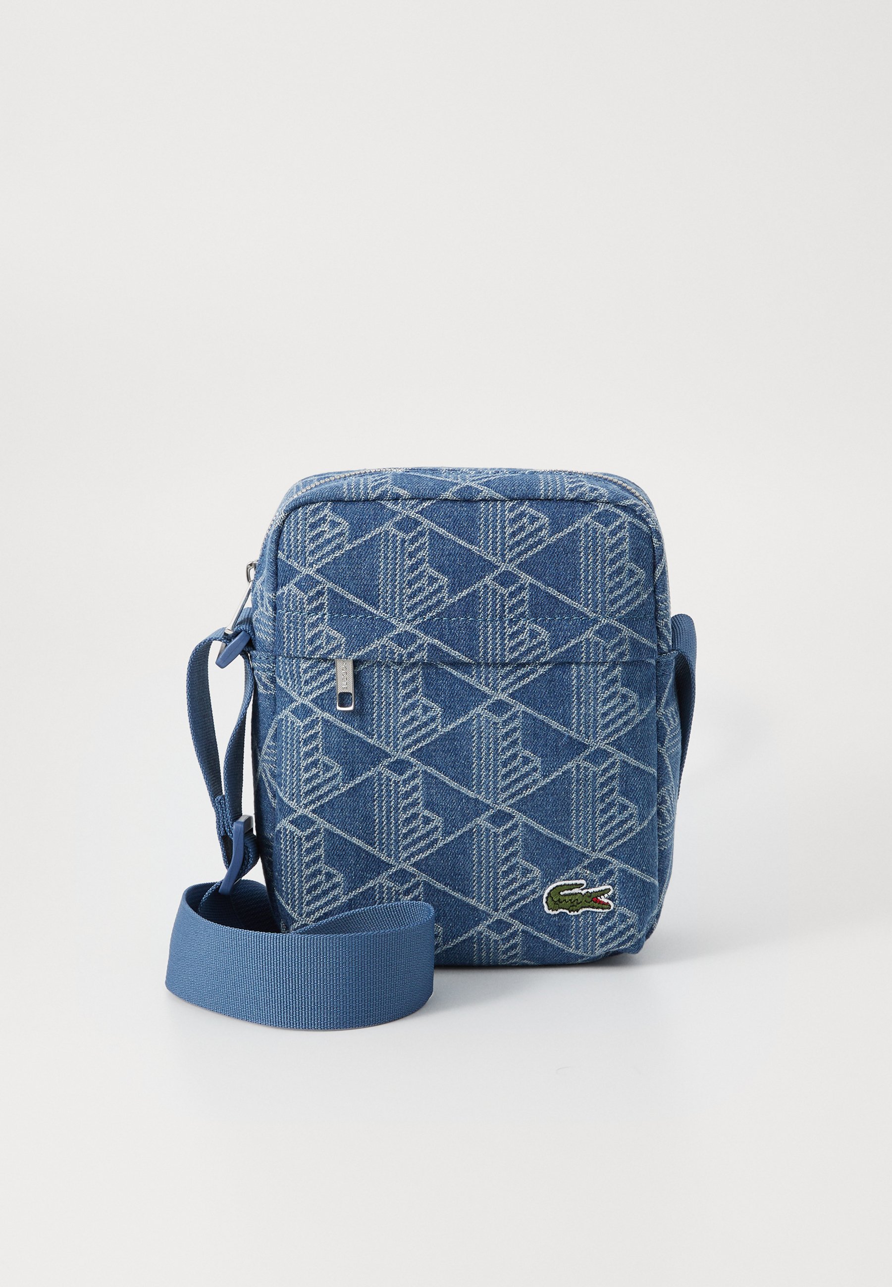 Lacoste CROSSOVER BAG NEOCROC UNISEX - Cross body bag - denim/blue 