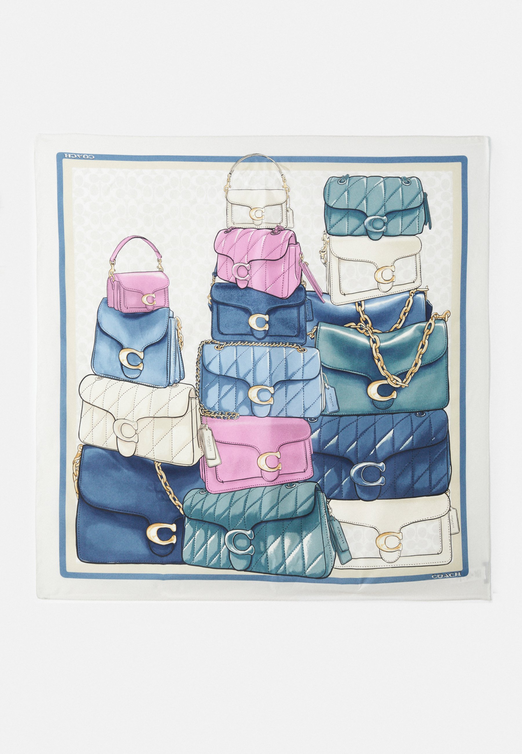 COACH STACKED TABBY Foulard chalk/multi-coloured/off-white