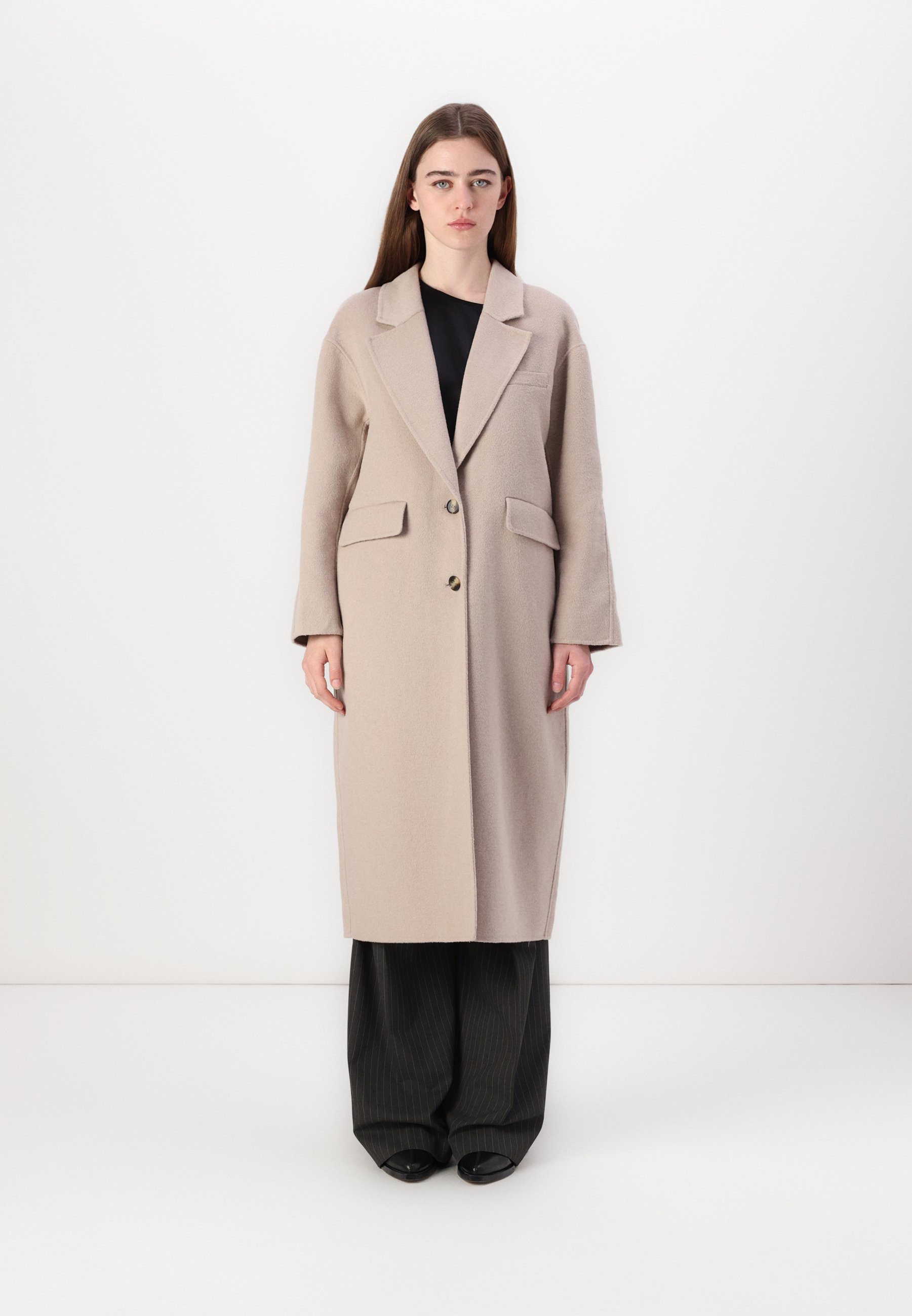 American Vintage DADOULOVE - Classic coat - greige/beige - Zalando.ie