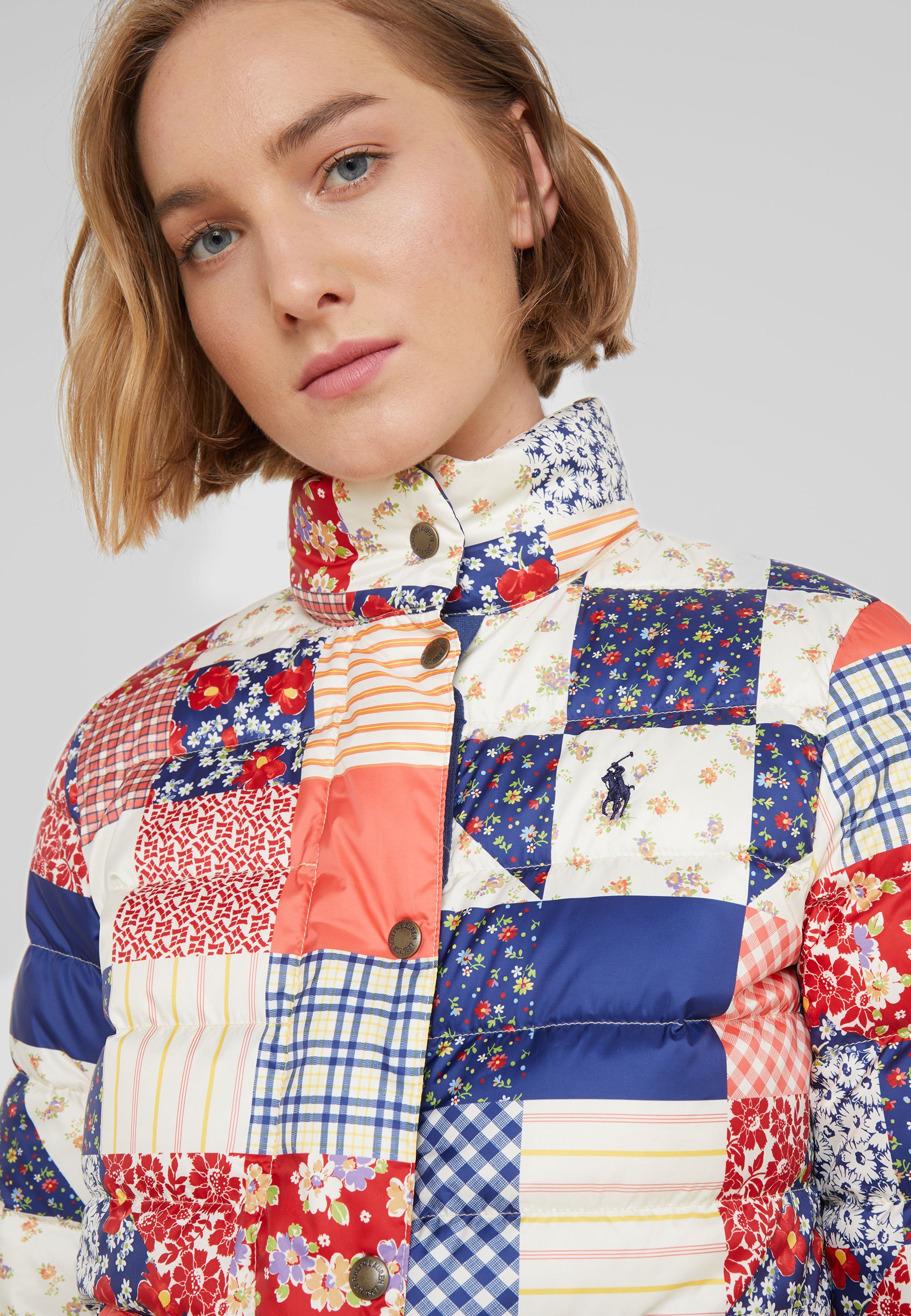 polo ralph lauren patchwork down jacket