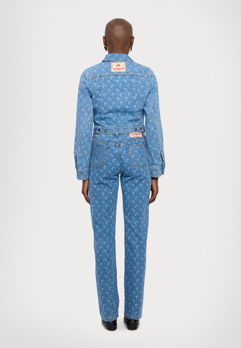 MARINE SERRE MOON LASER CROPPED JACKET - Denim jacket - light blue 
