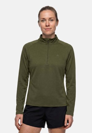 Danish Endurance, MOMENTUM HALF ZIP RUNNING 1-PACK - T-shirt à manches longues - dark olive