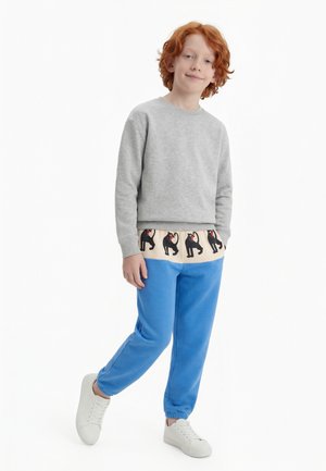 Mini Rodini PANTHER PANEL UNISEX - Spodnji deli trenirk - blue