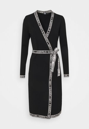 WRAP DRESS - Pleten aty - black