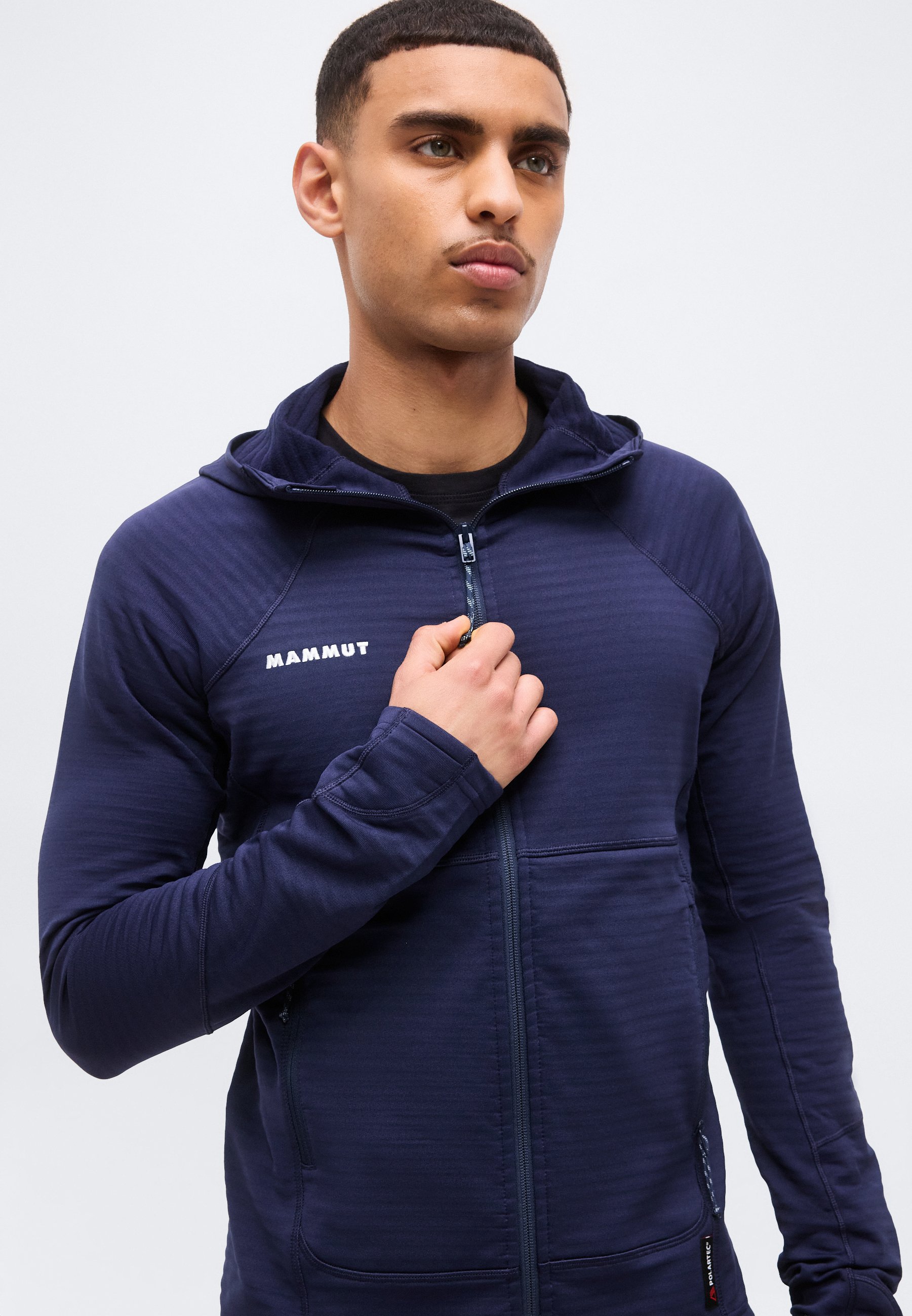 Mammut TAISS HOODED JACKET MEN - Fleece jacket - marine/dark blue