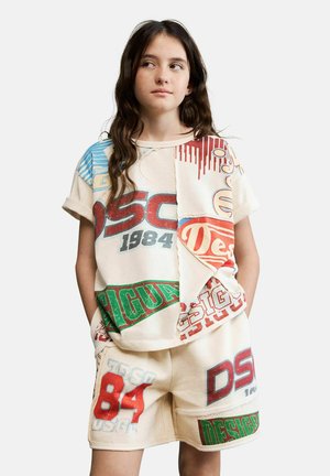 Desigual, PRINTED LOGO T-SHIRT - T-shirt print - white