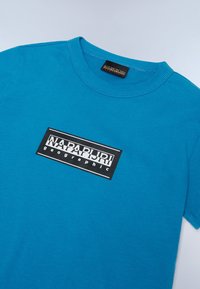 Napapijri CHAMOIS UNISEX - Marškinėliai su spaudiniu - blue sapphire