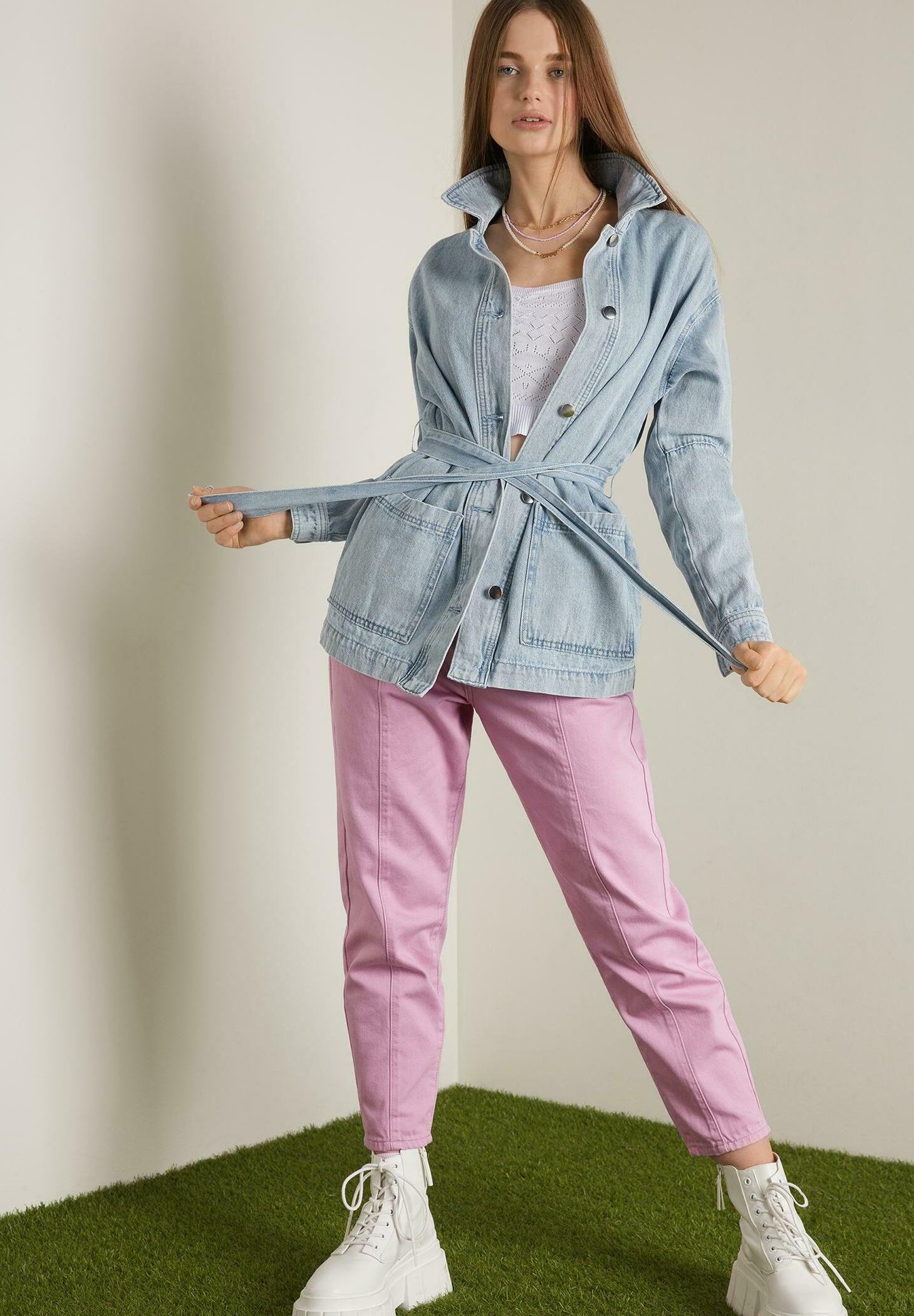 Tezenis Giacca di jeans - light denim blue/blu - Zalando