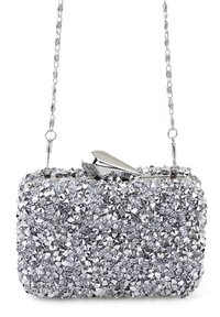 Desa RHEINSTONE WITH CHAIN STRAP - Clutch - gray