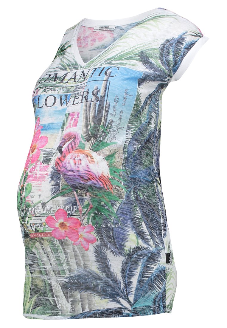 love2wait T-shirt print groen