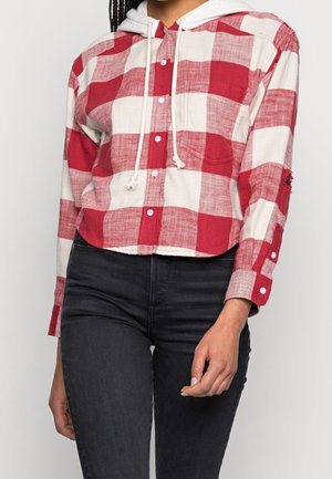 Overhemdblouse - red