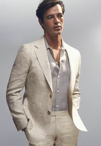Reiss REGULAR FIT - BLOOMFIELD SINGLE BREASTED 
 - Sako - stone