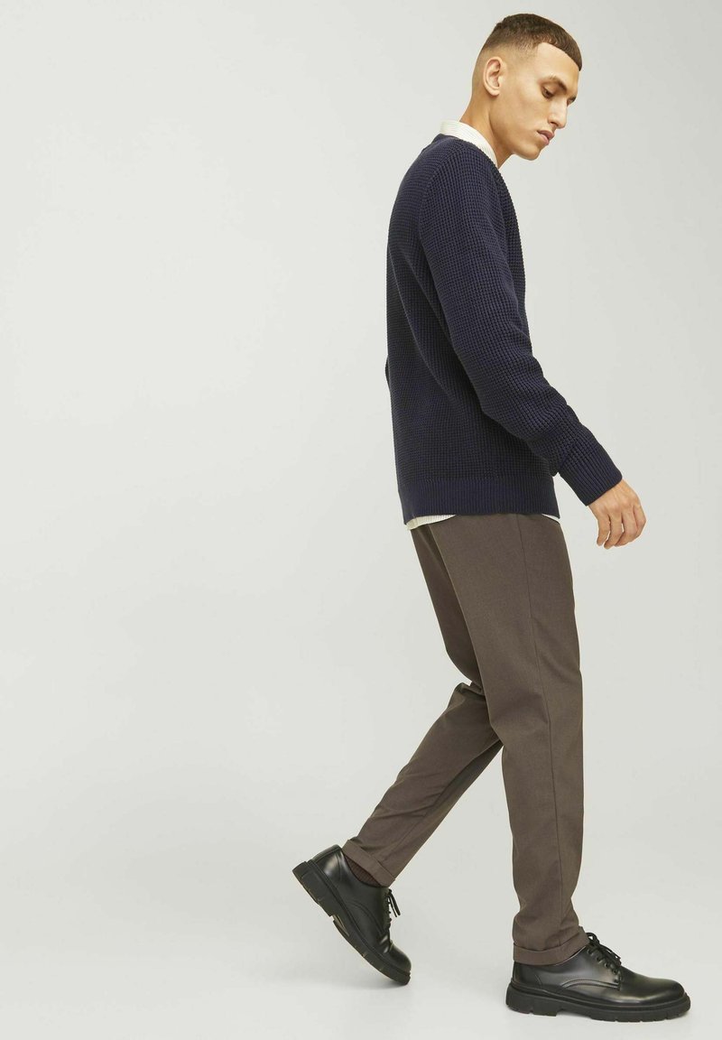 JACK & JONES Mannelijke chinobroek, slimfit, chinobroek, dark grey, 27W / 30L