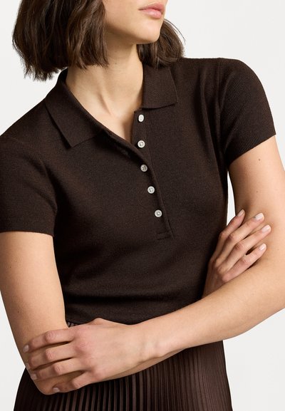 Polo Ralph Lauren POLO SWEATER BODICE MIDI DRESS - Hverdagskjole - squire brown