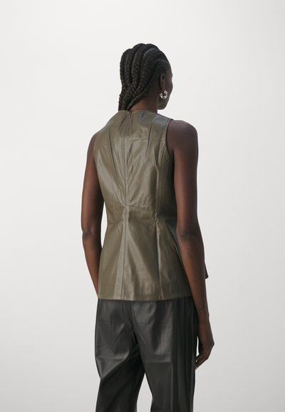 Proenza Schouler White Label DRAWSTRING - Μπλούζα - wood