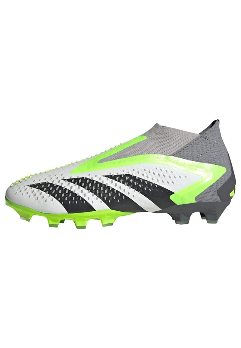 adidas Performance PREDATOR ACCURACY ARTIFICIAL GRASS - Chaussures de foot  à crampons - cloud white core black lucid lemon/écru - ZALANDO.FR