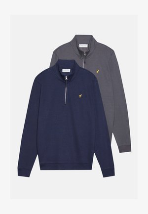 2 PACK - Bluză de molton - dark blue,dark grey