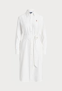 BELTED COTTON OXFORD SHIRTDRESS - Haljina-majica - white