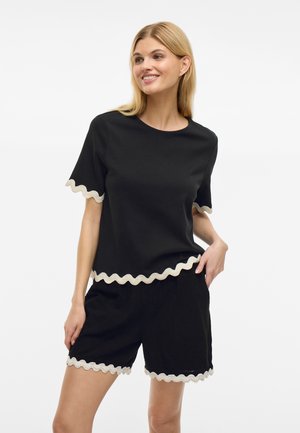VILA VICALISA - Trükipildiga T-särk - black