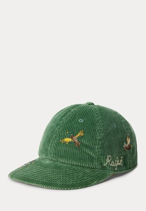 Polo Ralph Lauren, DUCK-EMBROIDERED CORDUROY BALL CAP - Cap - green